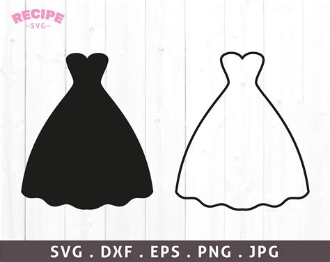 wedding dress svg